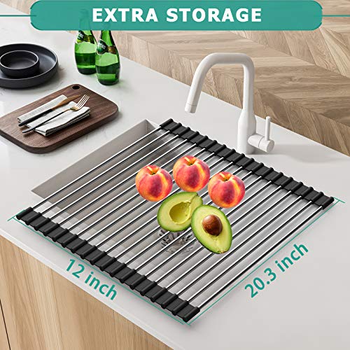 Dropship Roll Up Dish Drying Rack, The Sink Dish Drying Rack